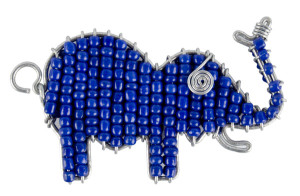 Big 5 Elephant Keyring