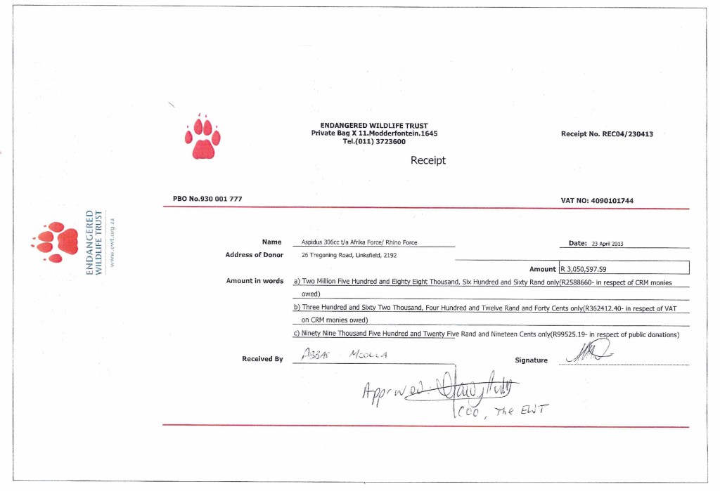 EWT receipt 23 Apr 2013