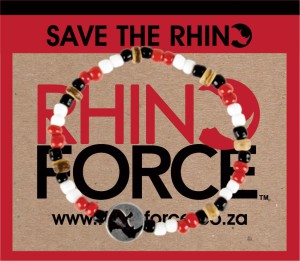 From the sale of RHINO FORCE bracelets, R20,000 was donated to Wilderness Wildlife Trust